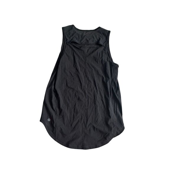 LULULEMON Black Workout Swing Tank Top Size 8 - Picture 5 of 5